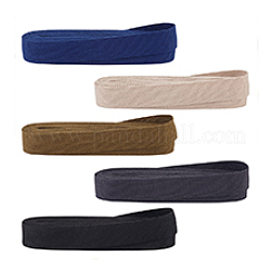25 Yards 5 Colors Polyester Ribbons&nbsp;SRIB-PH0001-42A