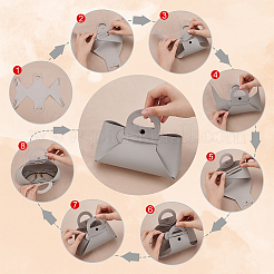 4Pcs 4 Colors Pouch Case Shape PVC Glasses Case&nbsp;AJEW-BC0004-10