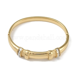 304 Stainless Steel Crystal Rhinestone Hinged Bangles for Women&nbsp;BJEW-U002-05G