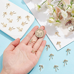 10 Pairs Brass Micro Pave Clear Cubic Zirconia Pendants&nbsp;KK-BC0015-29