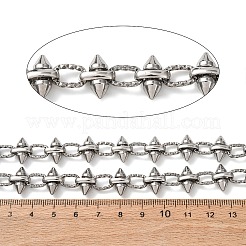 304 Stainless Steel Punk Spike Link Chains&nbsp;CHS-A021-05P