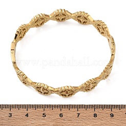 304 Stainless Steel Hinged Cuff Bangles&nbsp;SA-CBAB92B-12G