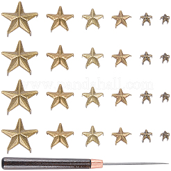 150Pcs 6 Styles Iron Rivets&nbsp;IFIN-CL0001-05AB
