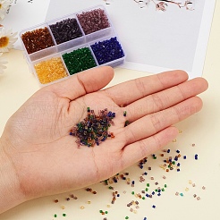 DIY Transparen Tube Glass Beads Bracelet Making Kit&nbsp;DIY-YW0004-36B