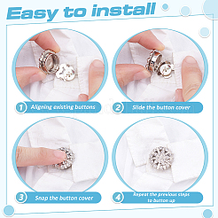 6Pcs Zinc Alloy Cufflinks&nbsp;BUTT-ME0001-36C