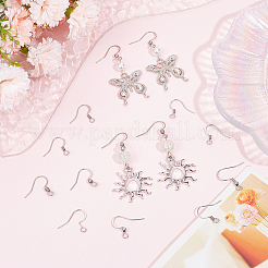 240Pcs 4 Styles 304 Stainless Steel French Earring Hooks&nbsp;STAS-SC0008-20B