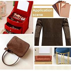 8 Style Jewelry Faux Suede & Velet Self-adhesive Fabric Sets&nbsp;DIY-BC0012-46