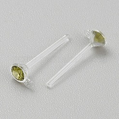 Resin Stud Earring Finding&nbsp;RESI-WH20001-08J