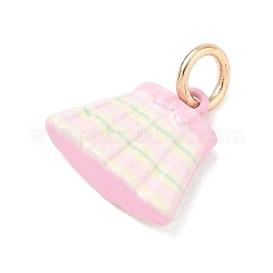 Brass Enamel Pendants&nbsp;KK-CBA1122-01G-04