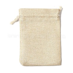 12Pcs 12 Styles Easter Egg Chick Rabbit Printed Rectangle Burlap Cloth Packing Pouches&nbsp;ABAG-U006-01