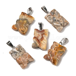 Natural Crazy Agate Pendants&nbsp;G-B127-09P-03