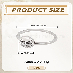 1Pc Alloy Finger Rings for Women&nbsp;RJEW-LP0002-83