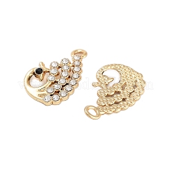 UV Plating Alloy Rhinestone Pendants&nbsp;ALRI-N058-15KCG