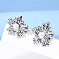 304 Stainless Steel Stud Earrings&nbsp;EJEW-B108-12P