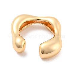 Real 14K Gold Plated Brass Cuff Earrings&nbsp;X-EJEW-M232-02C-G