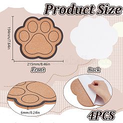 Self-adhesive Cork Coasters&nbsp;AJEW-WH0596-041