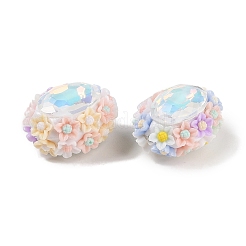 Handmade Luminous Polymer Clay Rhinestone Beads&nbsp;CLAY-H003-05