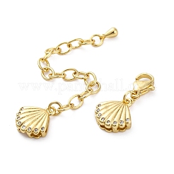 Cross Brass Micro Pave Cubic Zirconia Chain Extender&nbsp;KK-Z084-05G