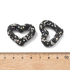 Heart Shape Polymer Clay Rhinestone Beads&nbsp;CLAY-NH0001-09B-04