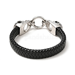 PU Imitation Leather Braided Cord Bracelet&nbsp;BJEW-E009-10AS
