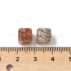 Natural Gold Black Rutilated Quartz Beads&nbsp;G-D307-B02