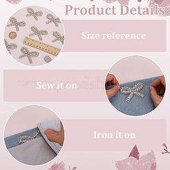 8pcs Glass Rhinestone Iron on/Sew on Patches&nbsp;DIY-FG0007-65