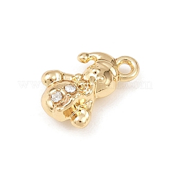 Christmas Alloy with Crystal Rhinestone Charms&nbsp;FIND-G102-02G-01