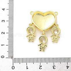 Brass Micro Pave Cubic Zirconia Pendants&nbsp;KK-S511-31G-02
