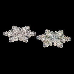 UV Plating Rainbow Iridescent Acrylic Chandelier Component Links&nbsp;SACR-A002-03A