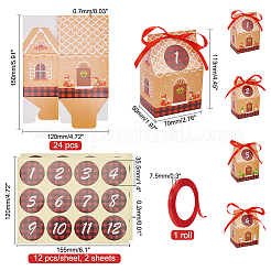 Christmas Cardboard Candy Boxs&nbsp;CON-WH0086-040