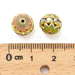 Brass Enamel Beads&nbsp;KK-Q080-01B