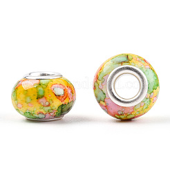 Opaque Resin European Beads&nbsp;RPDL-T003-09