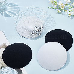 6Pcs 2 Colors EVA Fabric Pillbox Stewardess Fascinator Hat Base&nbsp;DIY-BC0014-07
