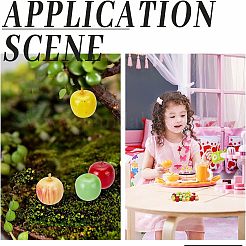 60Pcs 4 Styles Mini Artificial Apple&nbsp;DJEW-CA0001-15