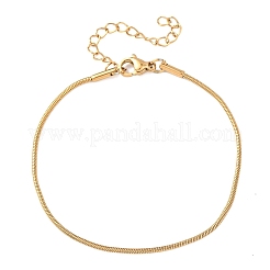 304 Stainless Steel Snake Chain Bracelets for Women&nbsp;BJEW-G775-02G