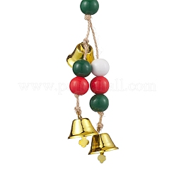 Wooden Beads Ring Hanging Ornaments&nbsp;HJEW-JM02148