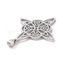Non-Tarnish 304 Stainless Steel Hollow Pendants&nbsp;STAS-P313-02P