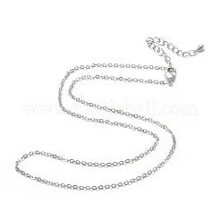 Brass Cable Chain Necklaces&nbsp;X-NJEW-K123-05P