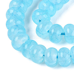 Imitation Jade Crackle Glass Beads Strands&nbsp;GLAA-Q108-05A-A03