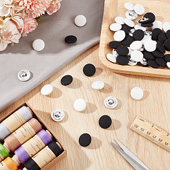 60Pcs 2 Colors Cloth Shank Buttons&nbsp;BUTT-GA0001-31