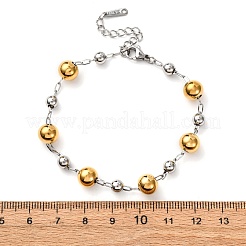 304 Stainless Steel Cable Chains Bracelets&nbsp;BJEW-K284-03B-GP