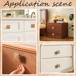 6Pcs Imitation Leather Jewelry Box Drawer Handles&nbsp;FIND-CL0001-69B