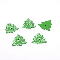 2-Hole Printed Wooden Buttons&nbsp;WOOD-WH0104-16