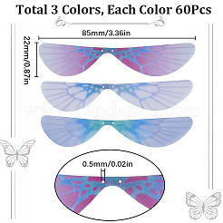 180Pcs 3 Colors Fibre Tulle Ornament Accessories&nbsp;FIND-SC0005-75