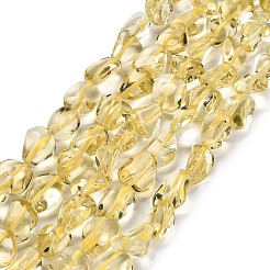 Natural Lemon Quartz(Heated) Beads Strands&nbsp;G-P568-C01-01
