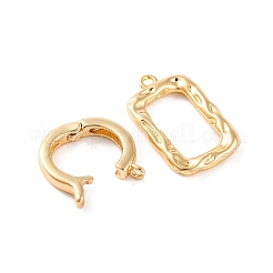 Brass Fold Over Clasps&nbsp;LS-KK-U016-09G