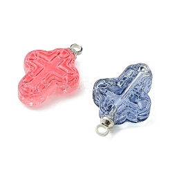 Spray Paint Glass Pendants&nbsp;PALLOY-JF05404