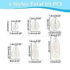 60pcs Eco-Friendly ABS Plastic Imitation Pearl Beads&nbsp;OACR-PH0004-18