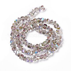 Transparent Electroplate Glass Beads Strands&nbsp;EGLA-L043-HP01