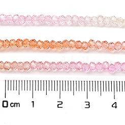 Transparent Painted Glass Beads Strands&nbsp;X1-DGLA-A034-T1mm-A20